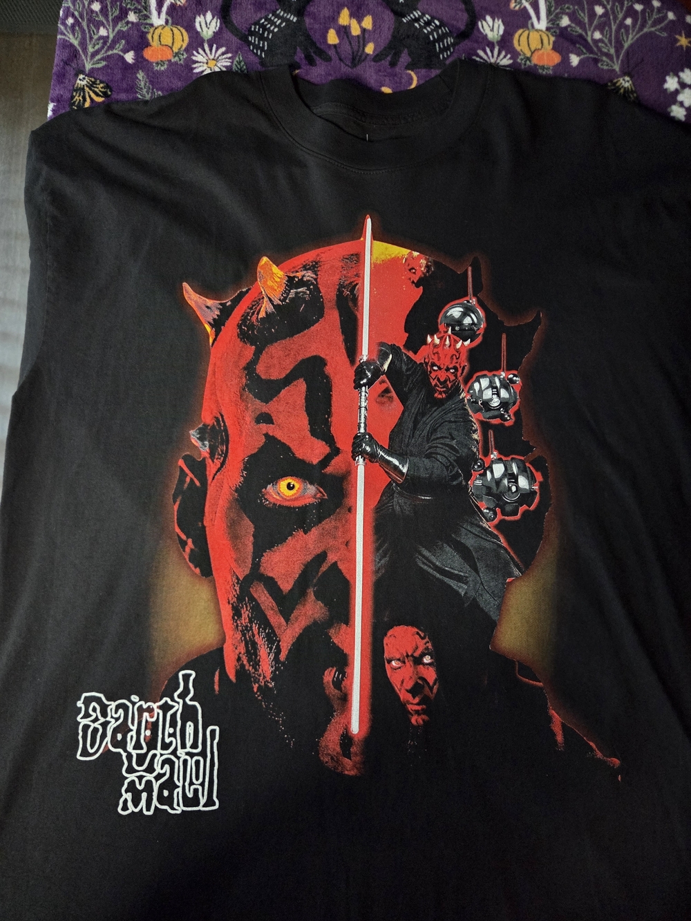 Disney Star Wars Screen-Printed Darth Maul Bootleg Shirt XL by VZN Tees